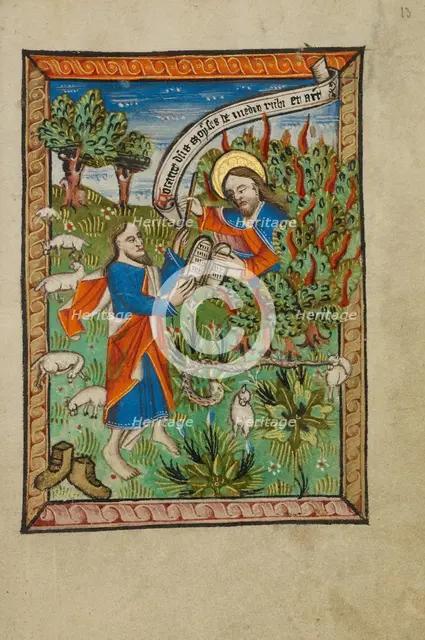 The Burning Bush, about 1480-1490. Creator: Unknown.