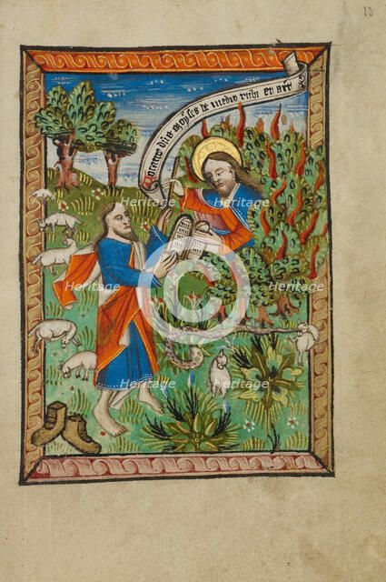 The Burning Bush, about 1480-1490. Creator: Unknown.
