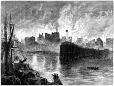 The burning of Chicago, Illinois, USA, 1871 (c1880)