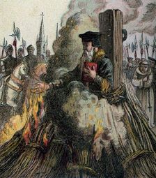 The Burning Of Cranmer 1556, (c1850)