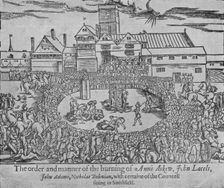 The burning of Anne Askew, John Lascelles, John Adams and Nicholas Belenian, 1546 (1904)
