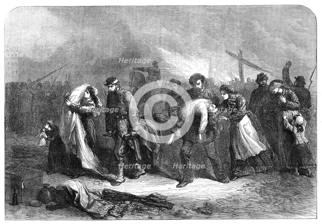 The Burning of Paris: saved from the fire, 1871. Creator: Unknown.