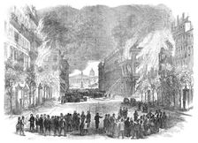 The Burning of Paris: the rue Royale, 1871. Creator: Unknown