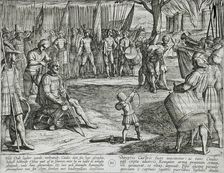 The Burning of the Old Fortress, published 1612. Creator: Antonio Tempesta