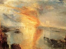 The Burning of the Houses of Parliament 1834. Creator: Turner, Joseph Mallord William (1775-1851)