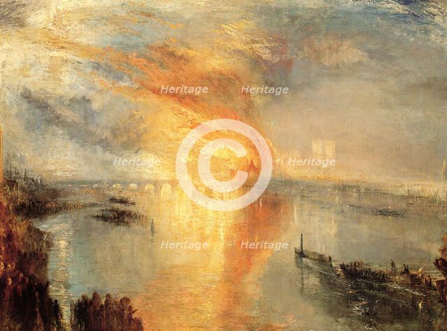 The Burning of the Houses of Parliament', 1834. Creator: Turner, Joseph Mallord William (1775-1851).