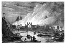 The Burning of the Houses of Parliament, London, 1834 (c1895)