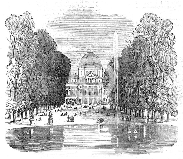 The Burning of the Tuileries: part of the Tuileries as it was, 1871. Creator: Unknown.