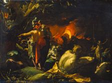 The Burning of Troy, c1593. Creator: Abraham Bloemaert