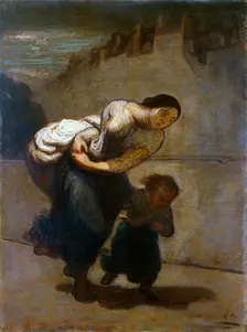 The Burden 1850-1852. Creator: Daumier, Honoré (1808-1879)