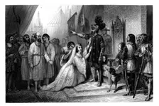 The Burghers of Calais before Edward, King of England, 1347, (1875). Artist: T Sherratt
