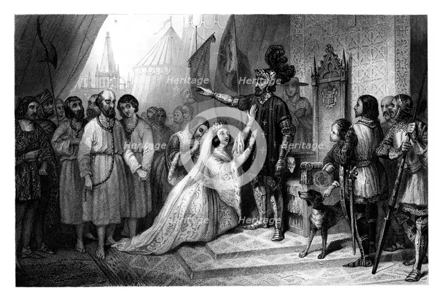 The Burghers of Calais before Edward, King of England, 1347, (1875). Artist: T Sherratt