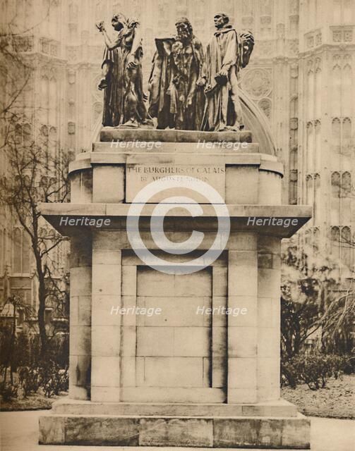 'The Burghers of Calais in the Victoria Tower Gardens', c1935. Creator: Joel.