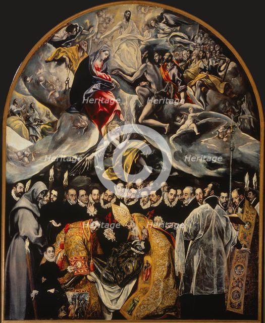 The Burial of the Count of Orgaz, 1586. Creator: El Greco, Dominico (1541-1614).