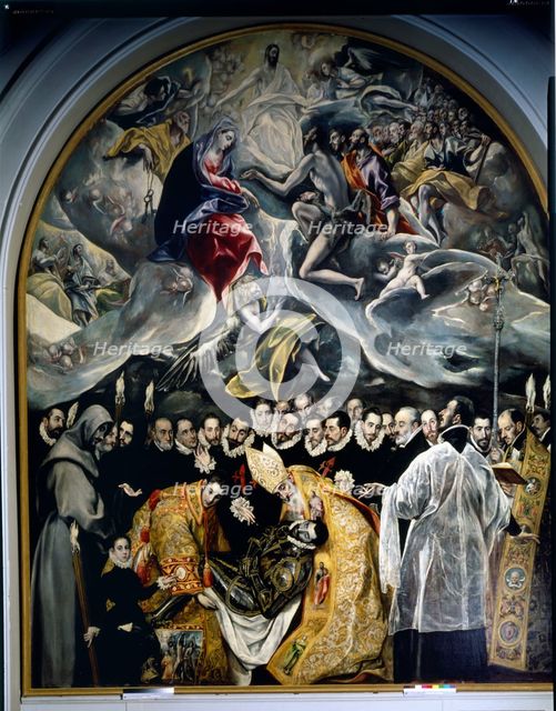 'The burial of the Count of Orgaz', 18th century. Creator: El Greco (Domeniko Theotokopoulos, llamado) (1540 - 1614).
