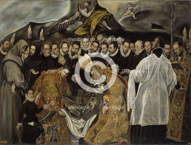 The Burial of the Count of Orgaz (lower part), ca 1625. Artist: El Greco, (Copy)  