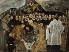 The Burial of the Count of Orgaz (lower part), ca 1625. Artist: El Greco, (Copy)