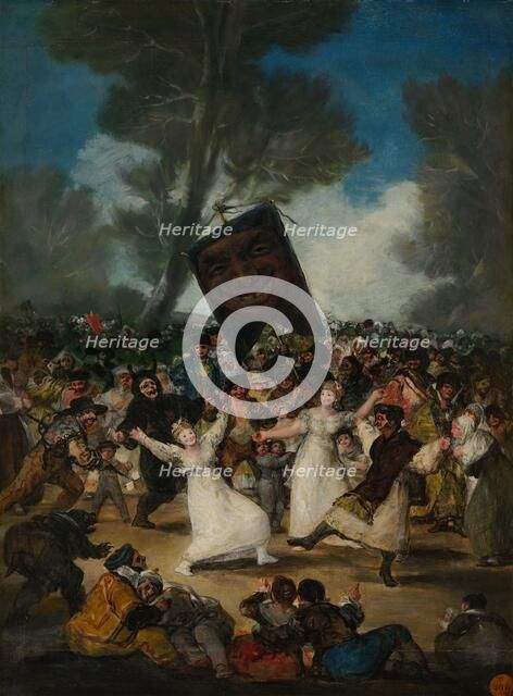 The Burial of the Sardine (El entierro de la sardina), 1814-1815. Creator: Goya, Francisco, de (1746-1828).