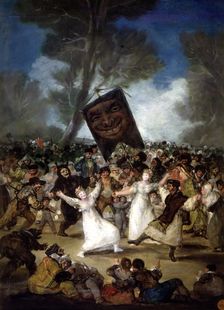 The Burial of the Sardine oil by Francisco de Goya