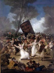 The Burial of the Sardine oil by Francisco de Goya