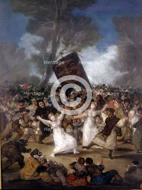  'The Burial of the Sardine', oil by Francisco de Goya.