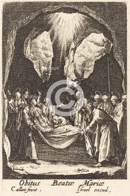 The Burial of the Virgin, in or after 1630. Creator: Jacques Callot.