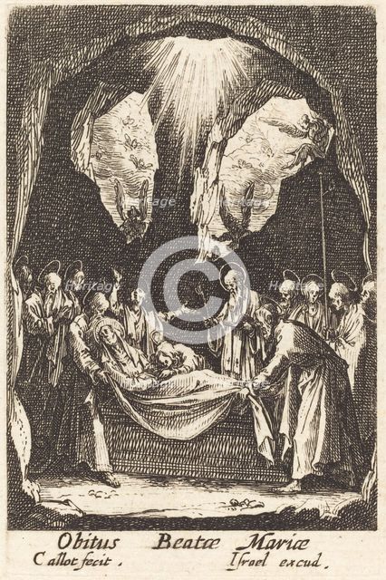 The Burial of the Virgin, in or after 1630. Creator: Jacques Callot.