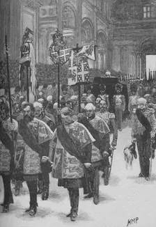 The Burial of Wellington c1890. Artist: Henry Marriott Paget
