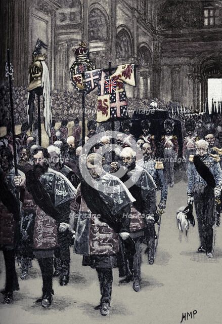 'The Burial of Wellington', c1890. Artist: Henry Marriott Paget.