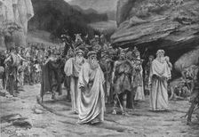 The burial of a British chieftain , 1890. Creator: Collins, William Wiehe (1862-1951)