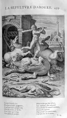 The Burial of Abdère 1615. Artist: Leonard Gaultier