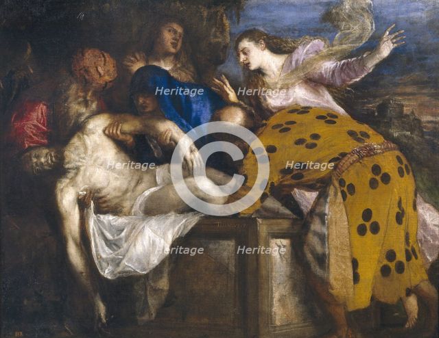 The Burial of Christ, 1572. Creator: Titian.