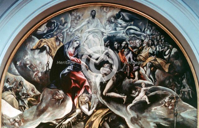 'The Burial of Count Orgaz' (detail), 1586-1588. Artist: El Greco