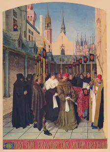 The Burial of Etienne Chevalier c1455, (1939). Artist: Jean Fouquet