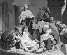 The Burial of Harold at Waltham Abbey (c1847)