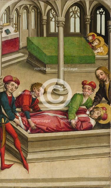 The Burial of Saint Wenceslas, ca. 1490-1500. Creator: Master of Eggenburg.