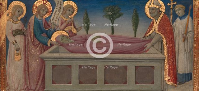 The Burial of Saint Martha, ca. 1460-70. Creator: Sano di Pietro.