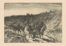 The Burrow Train, New Mexico, 1880. Creator: Peter Moran