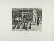 The Butcher and Other Tartar Merchants, 1841. Creator: Auguste Raffet