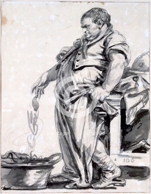 'The Butcher', c1745-1805 Artist: Jean-Baptiste Greuze