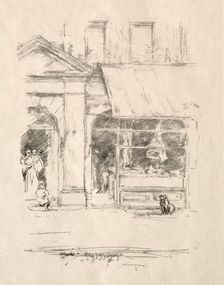 The Butcher's Dog, 1896. Creator: James McNeill Whistler (American, 1834-1903)