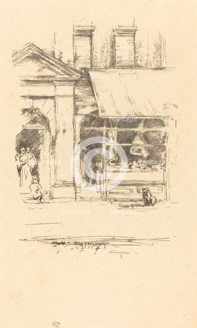 The Butcher's Dog, 1896. Creator: James Abbott McNeill Whistler.
