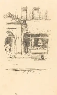 The Butcher's Dog, 1896. Creator: James Abbott McNeill Whistler