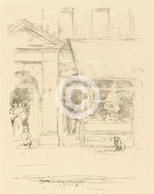 The Butcher's Dog, 1896. Creator: James Abbott McNeill Whistler.