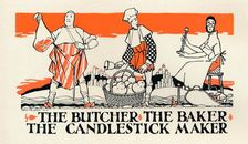 The Butcher, The Baker, The Candlestick Maker c1925. Artist: John Archibald Austen