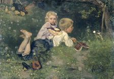 The Butterflies, 1871. Creator: August Allebe