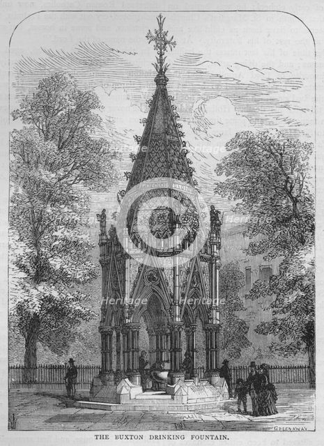 The Buxton Drinking Fountain, Westminster, London, c1870 (1878). Artist: Unknown.