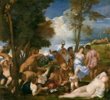 The Bacchanal of the Andrians, 1523-1526. Creator: Titian