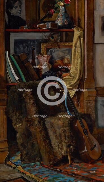 The Bachelor Boudoir (Corner of the Studio), about 1883. Creator: Charles Joseph Fiscus.