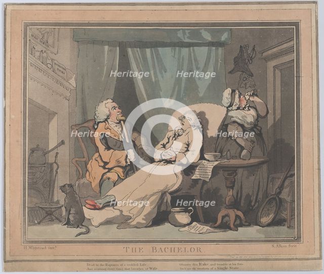 The Bachelor, December 28, 1787. Creator: Samuel Alken.
